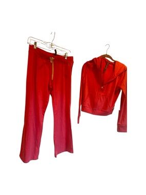 NWT Vuori Halo Mini Full Zip and Ankle Pants SUNSET PINK HEATHER Size M